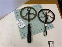 2 Wagon Wheel Measuring  Antique Devices