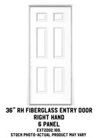 36" RH Fiberglass Entry Door