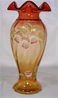 Fenton Historic Collection 1999 Gold Amberina Vase
