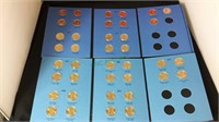 Coins, complete set presidential golden dollars,