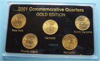 2001 P GOLD EDITION STATE QUARTERS