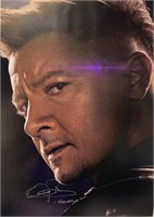 Autograph Avengers Endgame Jeremy Renner Poster