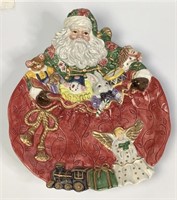Fitz & Floyd Father Christmas Plate