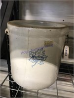 Western 5-gallon crock, cracked