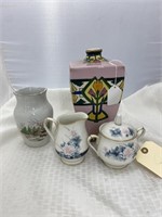 Noritake Cream/Sugar & Vases