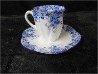 SHELLEY "DAINTY BLUE" SMALL CUP & SAUCER