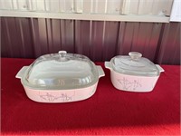 Corning wear two covered dishes