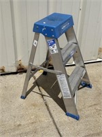 Werner aluminum folding step ladder