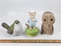 Assorted Animal Figurine Lot of 3