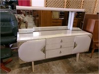 Outstanding Formica and Padded Vinyl Mid Century