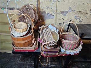 Large Lot of Decorative Baskets