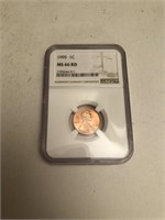1995 Lincoln Penny NGC MS 66 RD