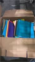 Box of letter size hanging file folders