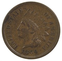 AU-50 1864-L Indian Cent