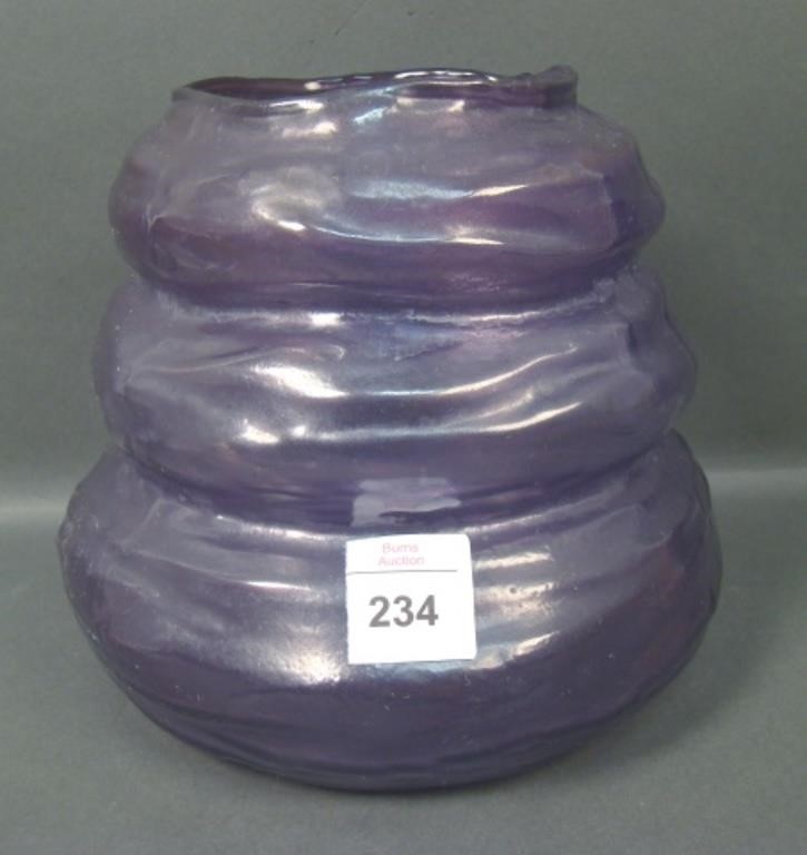 Consol. Amethyst  Wash #1182 "Bulge" Vase.