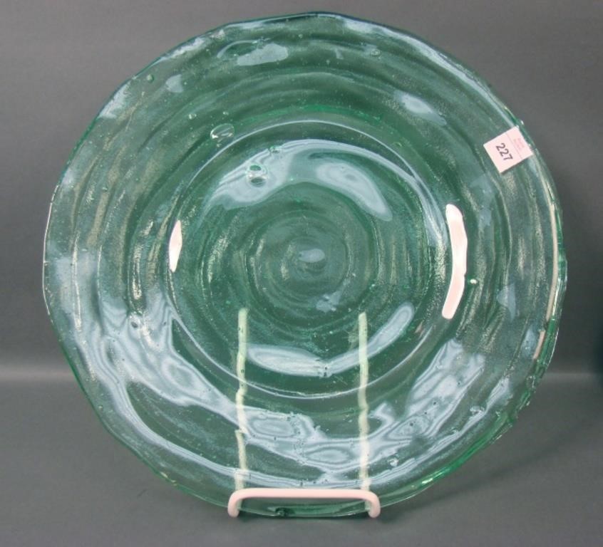 Consol. Emerald Green Catalonian Lg. Cake Plate