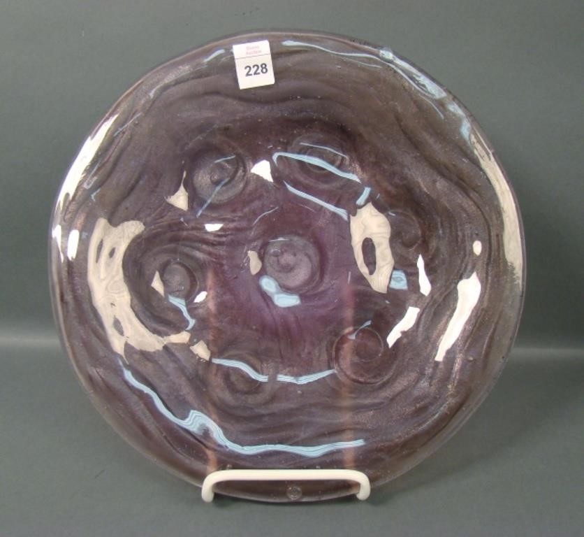 Consol. Amethyst Wash Spanish Knobs Dinner Plate