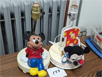 Pair of Mickey Mouse Lamps