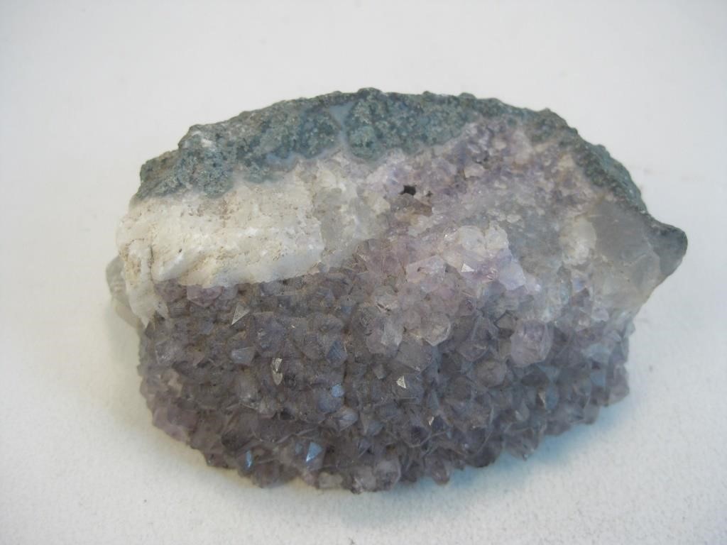 Purple Amethyst Crystal Cluster Geode Specimen
