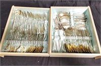 Group of vintage silver plated flatware