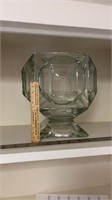 Heavy glass candy dish no lid
