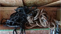 Various Ropes w/Cable & Pulley Attachments