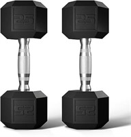 Hex Dumbbells Set 25lbs