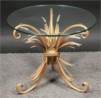 Coco Chanel Style Sheaf of Wheat End Table