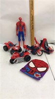 Spider-Man lot-11” Spider figure-& Soiderman