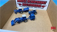 box w/ Ford tractor, liquid manure spreader,