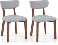 $100  GOFLAME Dining Chairs Set of 2  Grey
