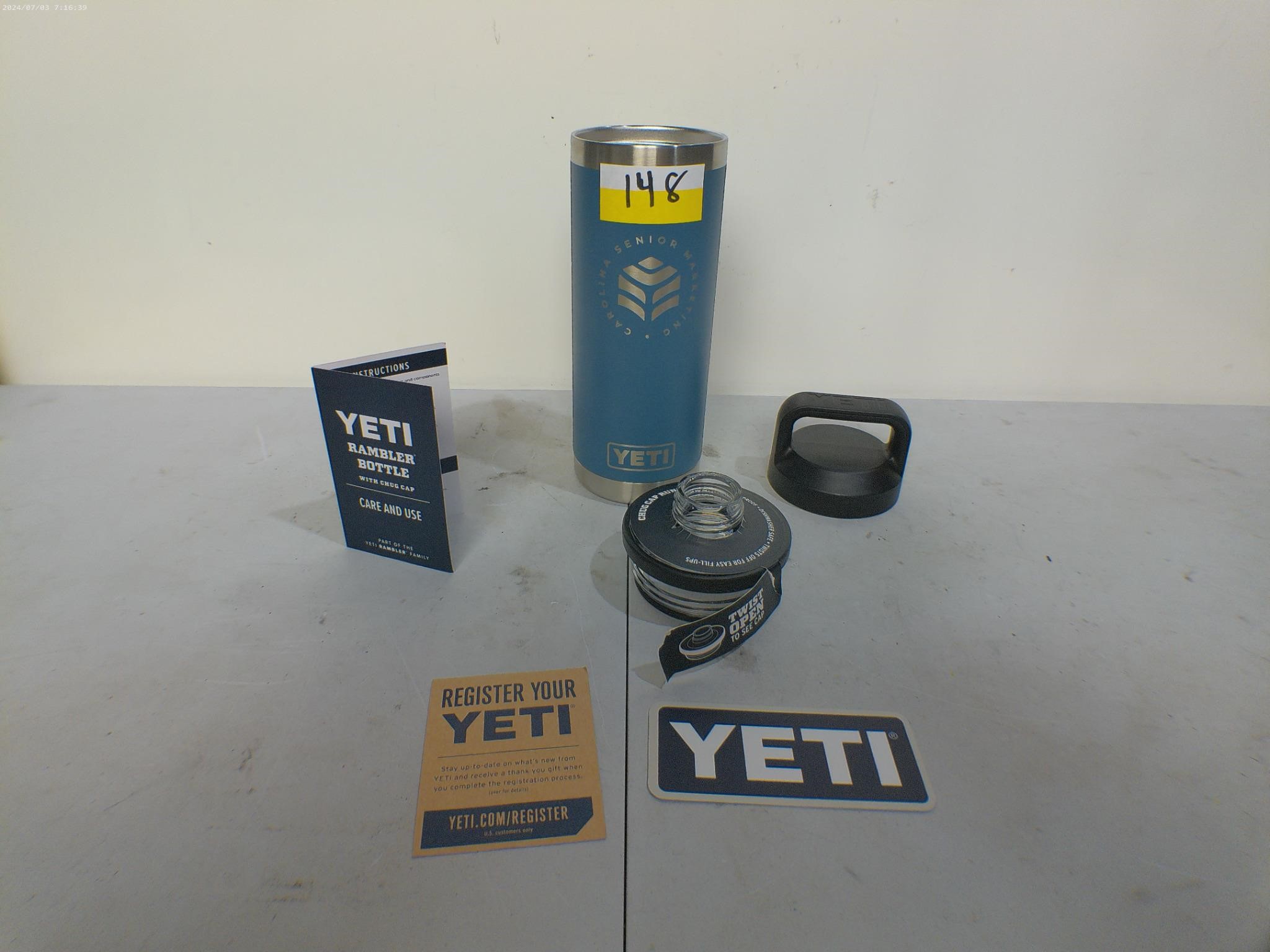 Yeti Tumbler W/ EZ Fill Up Twist Lid 18oz