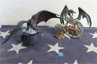 Rubber Dragon Figurines (2)