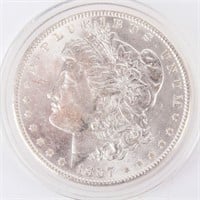 Coin  1887-P  Morgan Silver Dollar Brilliant Unc.