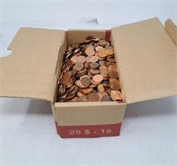 Box of Canadian Pennies 1997-2012