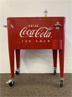 Coca Cola retro "Ice Cold" cooler w/ wheels