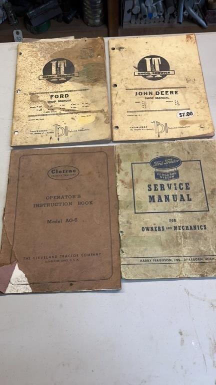 Shop And Service Manuals, Ford, JD, Cletrac