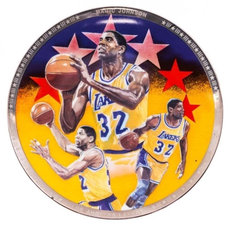 MAGIC JOHNSON Platinum Edition Collector Plate - L