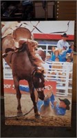 CANVAS GRAPHS PRINT, RODEO SCENE BY ROB COATES