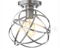 Jonathan Y Alba 8.5in Orb Metal LED Flush mount