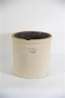 Antique Crown "4" Stoneware Crock Pottery