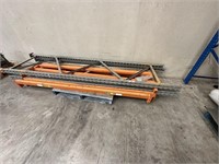 3 Steel Pallet Racking Sides Approx 4m & 10 Beams