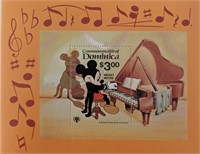 Dominica Mickey Mouse Souvenir Stamp Sheet