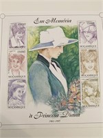 Princess Diana commemorative stamp set