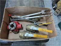Ridgid threader, valves, tools