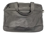 Coach Black Leather Top Handle Laptop Bag
