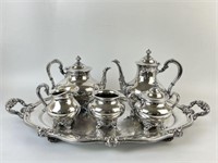 Reed & Barton "Regent" Silver Plate Tea Set