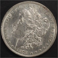 1878 7TF REV. 78 MORGAN DOLLAR BU CLEANED