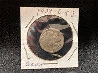 1924D T2 Buffalo Nickel