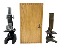 2 Small Vintage Microscopes